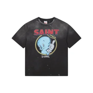 Saint Michael Blue Angel Graphic T-Shirt