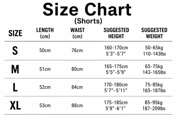 Size Charts