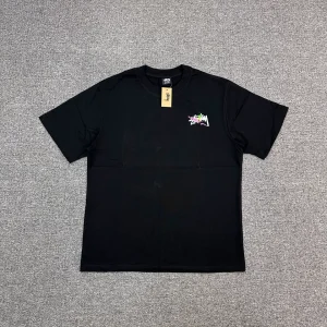 Stussy Colorful Graffiti Logo T-Shirt Color Black
