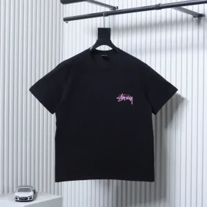Stussy Marilyn Monroe Print Short Sleeve T-Shirt Color Black