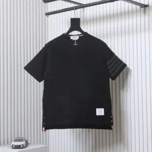 TB Classic Four-Stripe Crew Neck T-Shirt Color Black