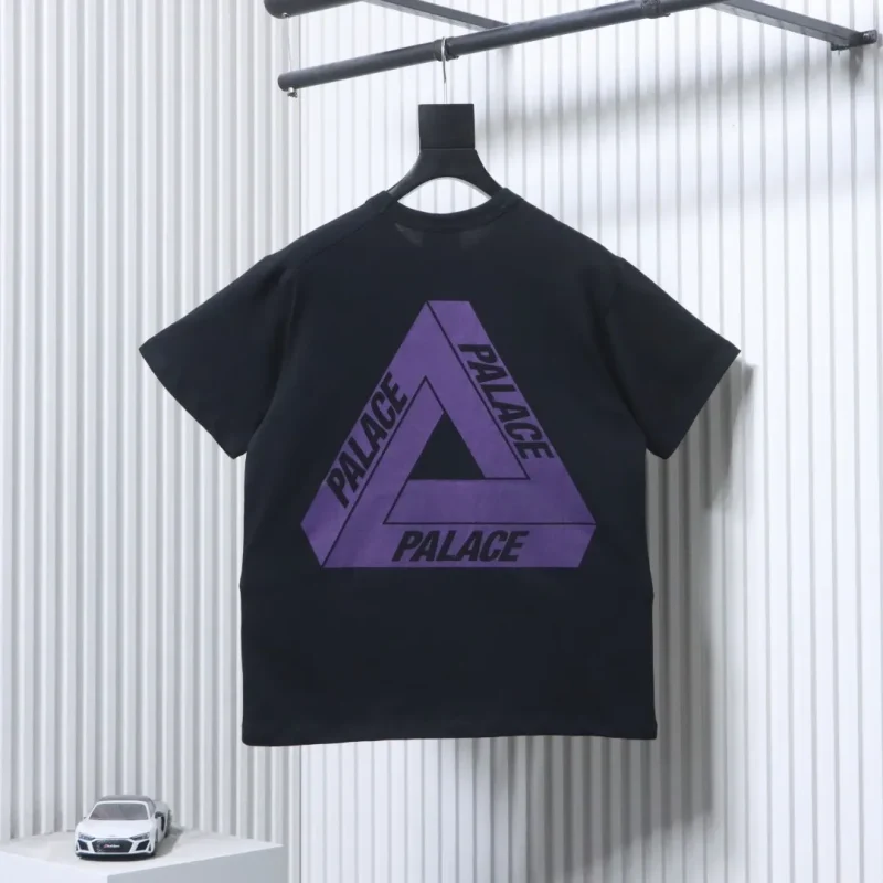 Back of TNF x Palace Purple Label Logo T-Shirt Color Black