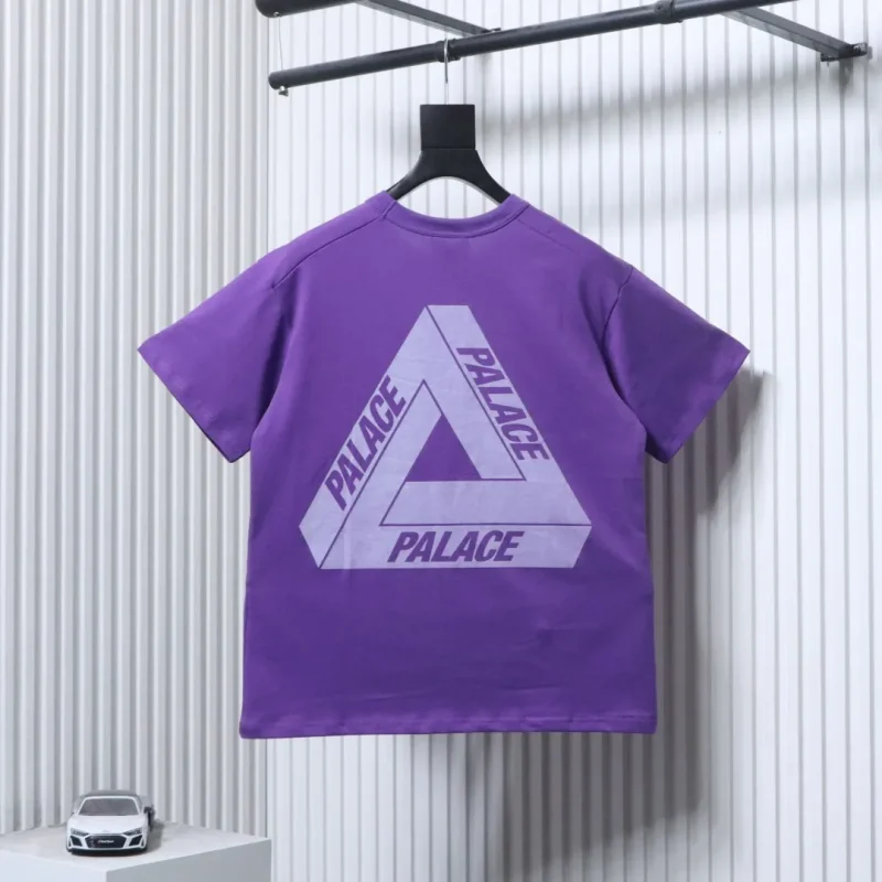 Back of TNF x Palace Purple Label Logo T-Shirt Color Purple