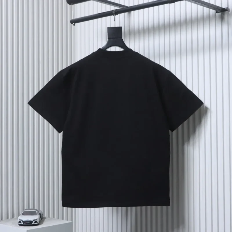 WE11 DONE Online Data Style Simple Logo Letter Print T-Shirt - Back Black