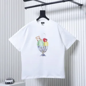 Watercolor Ice Cream Print T-Shirt