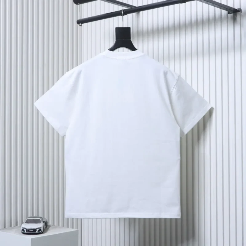 Back of Well Done Online Data Style Damaged Letter Print T-Shirt Color White