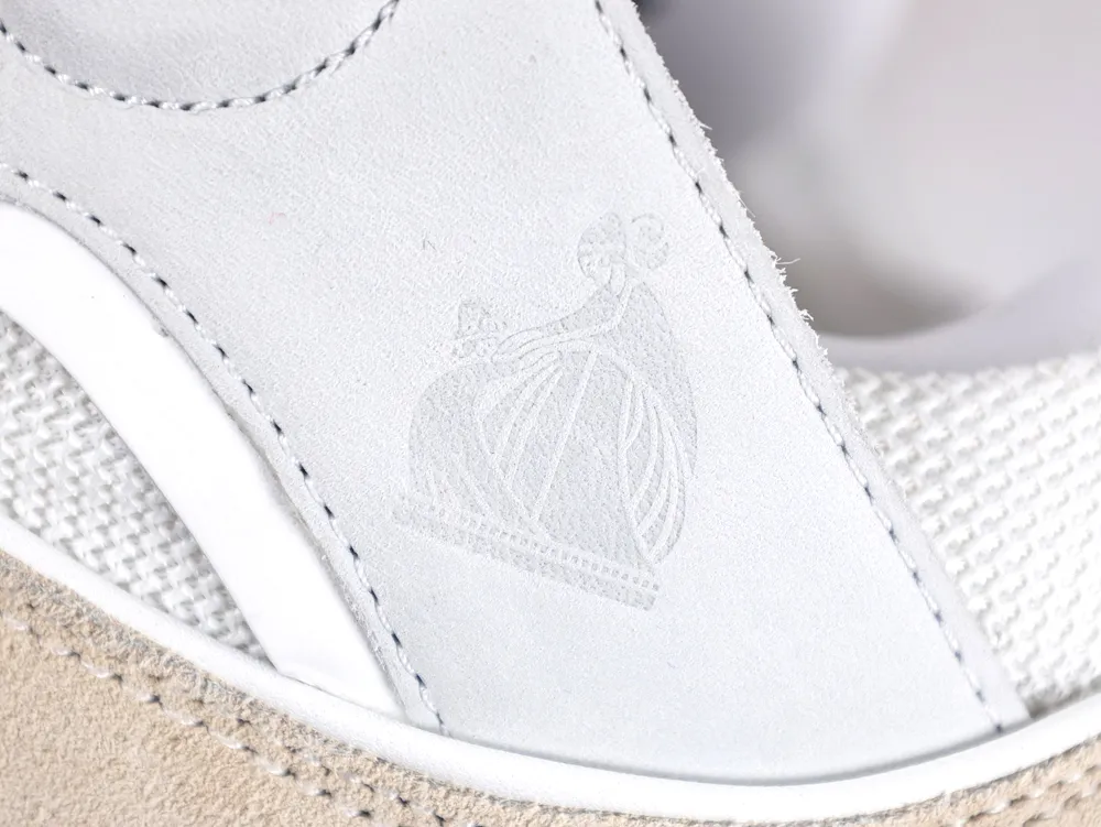 Lanvin Curb Sneakers White Black Gum Embossed Side Logo Detail