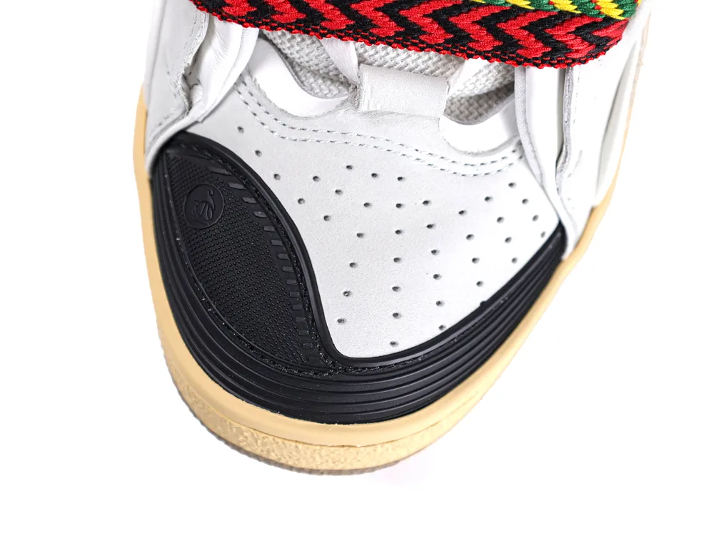 Lanvin Curb Sneakers White Black Gum Toe Box Detail