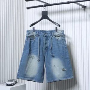 Acne Distressed Denim Shorts