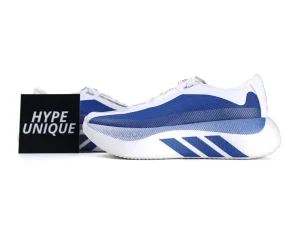 Adidas Hyperboost Edge M Cloud White Equipment Blue Zero Metallic Side Profile with Hypeunique Card