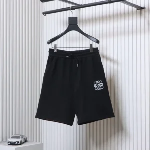 Anagram Embroidered Cotton Shorts