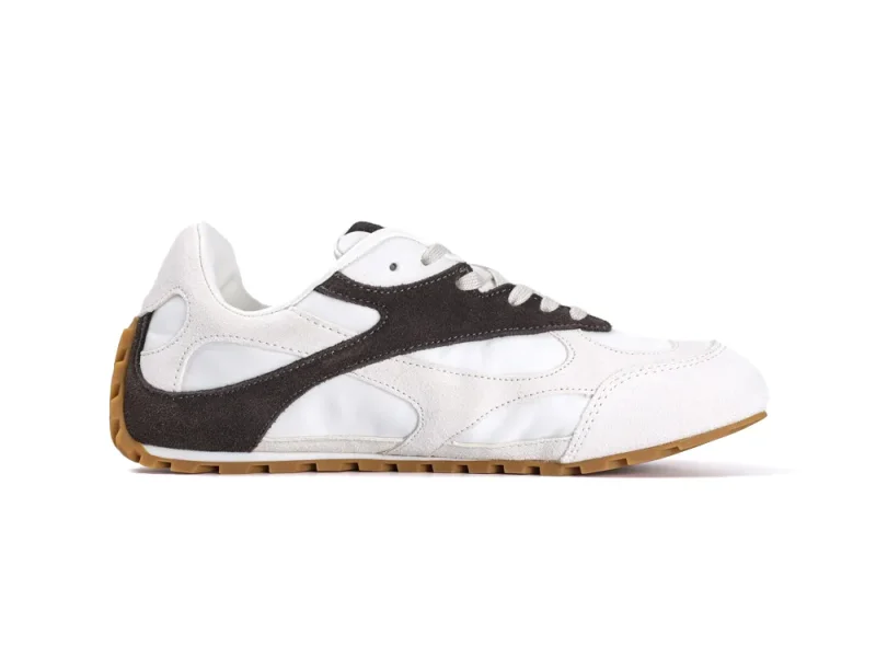 BV Orbit Flash Sneakers Optic White & Espresso Right Side View