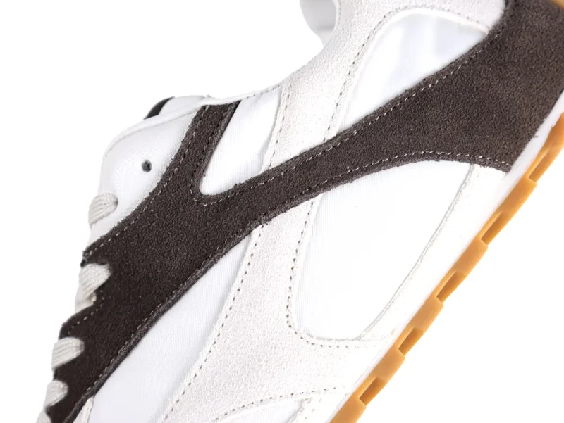 BV Orbit Flash Sneakers Optic White & Espresso Side View