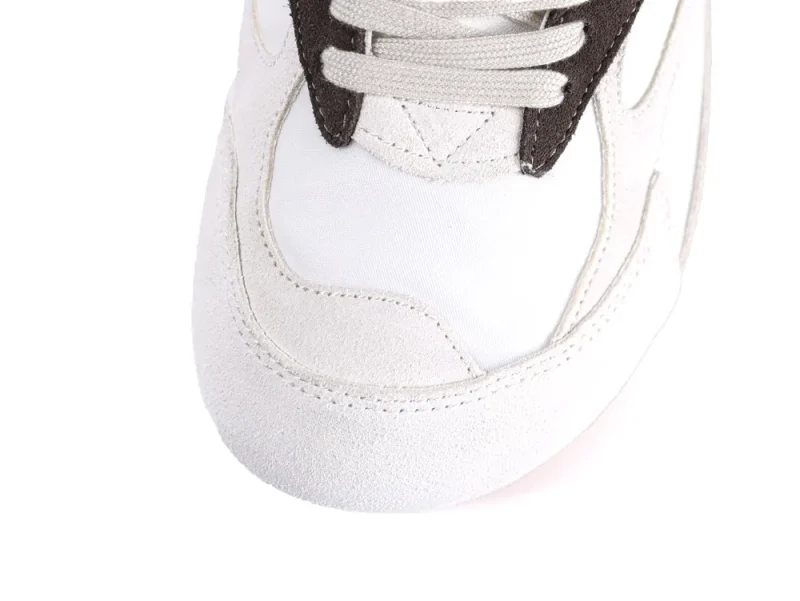 BV Orbit Flash Sneakers Optic White & Espresso Top View