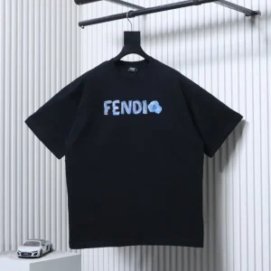 Blue Embroidered Logo T-Shirt