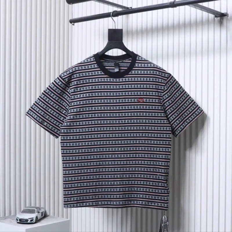 CH Cross Striped Oversized T-Shirt