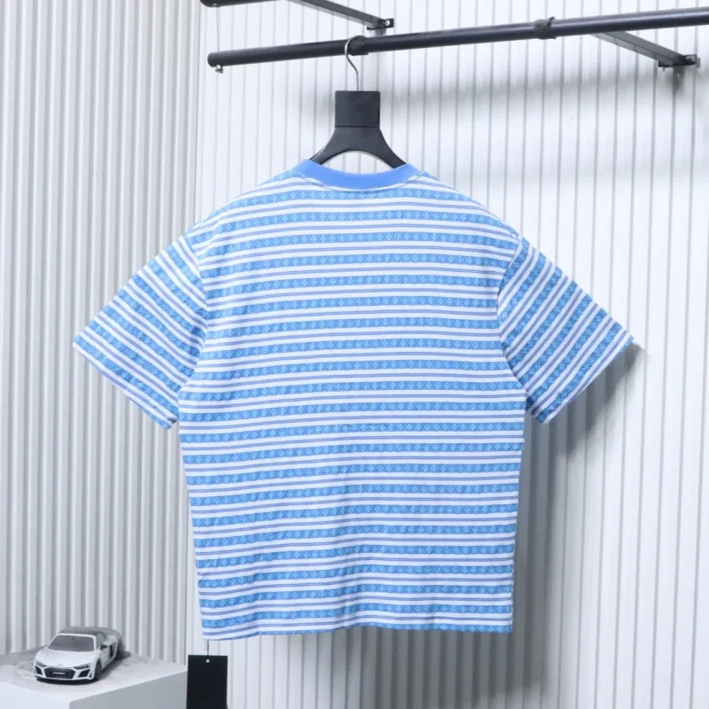 Back CH Cross Striped Oversized T-Shirt