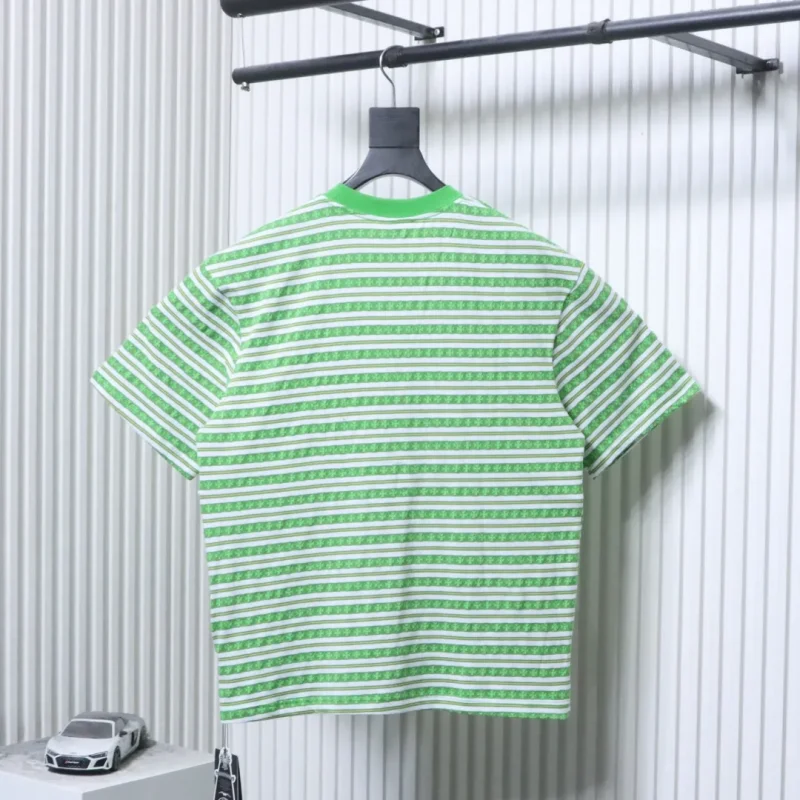Back CH Cross Striped Oversized T-Shirt