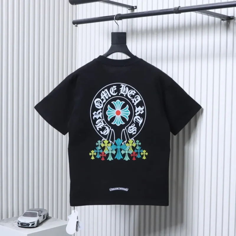 Back CH Floral Cross Logo Graphic T-Shirt