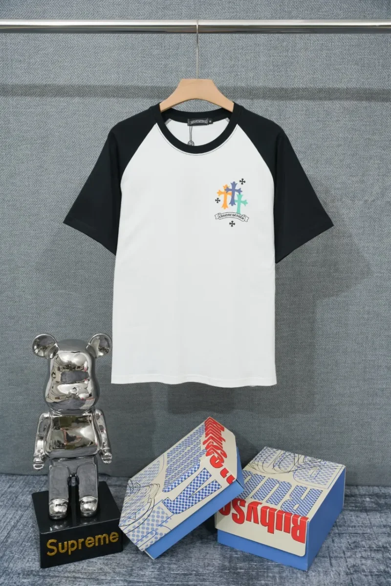 CH Floral Cross Smiley Graphic Raglan T-Shirt