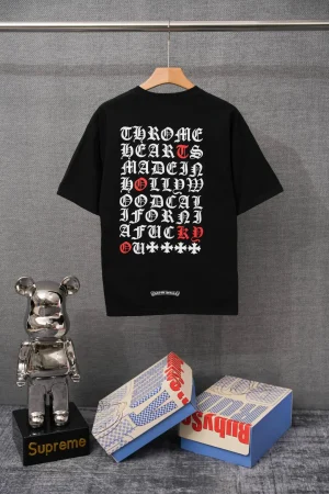 Back CH Gothic Letter Pocket T-Shirt