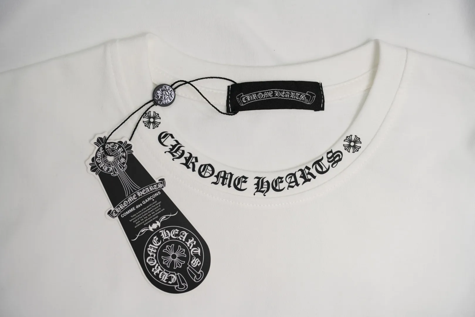 Brand Tag and Neckline wth Logo