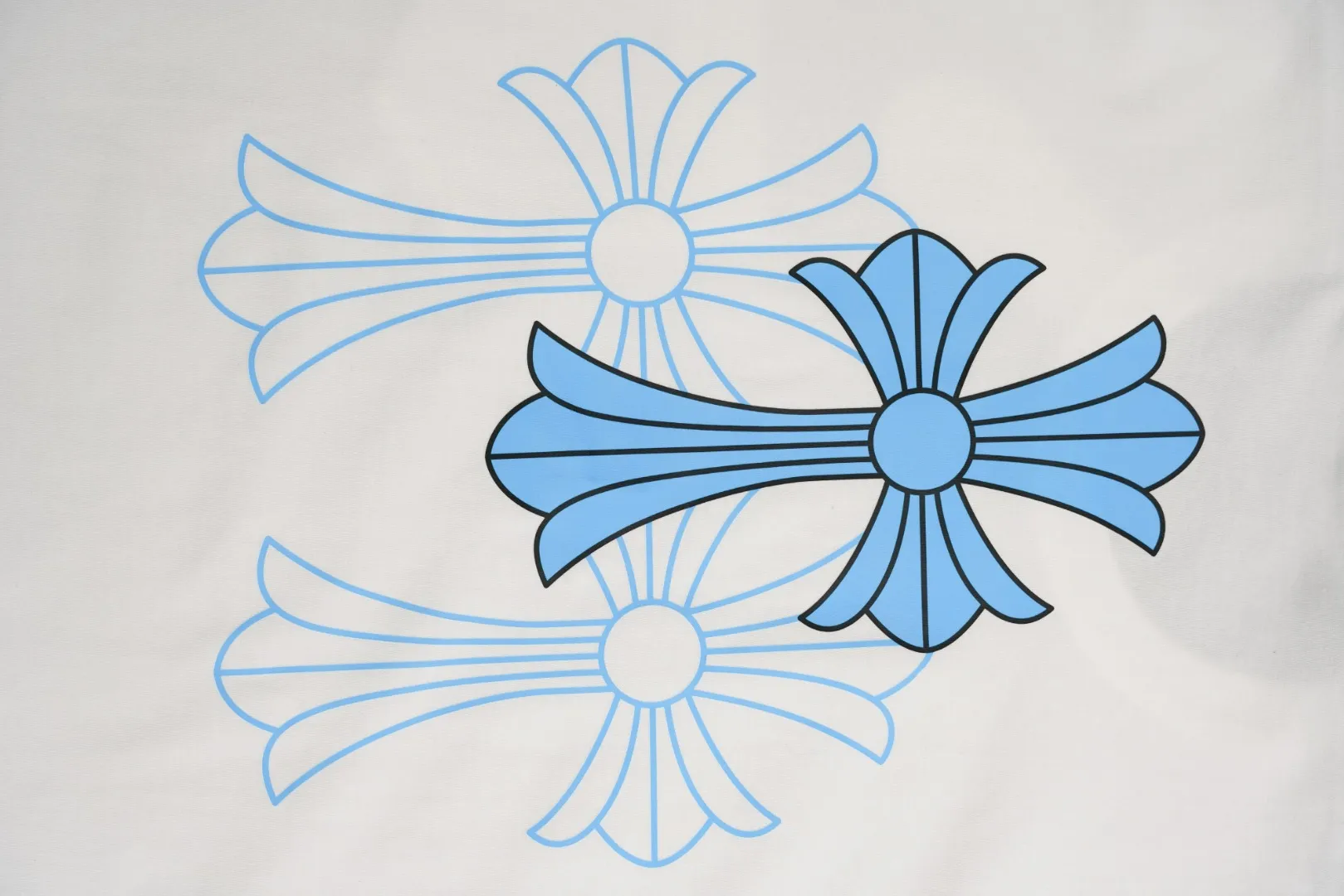 Light Blue Triple Cross Logo