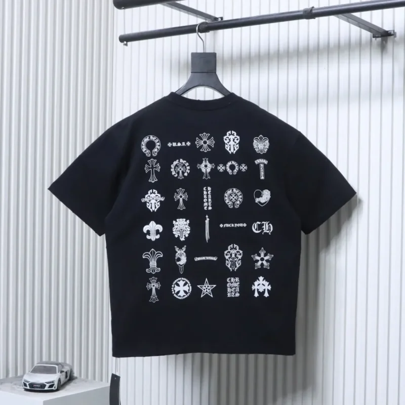 Back CH Multi Logo Print Oversized T-Shirt