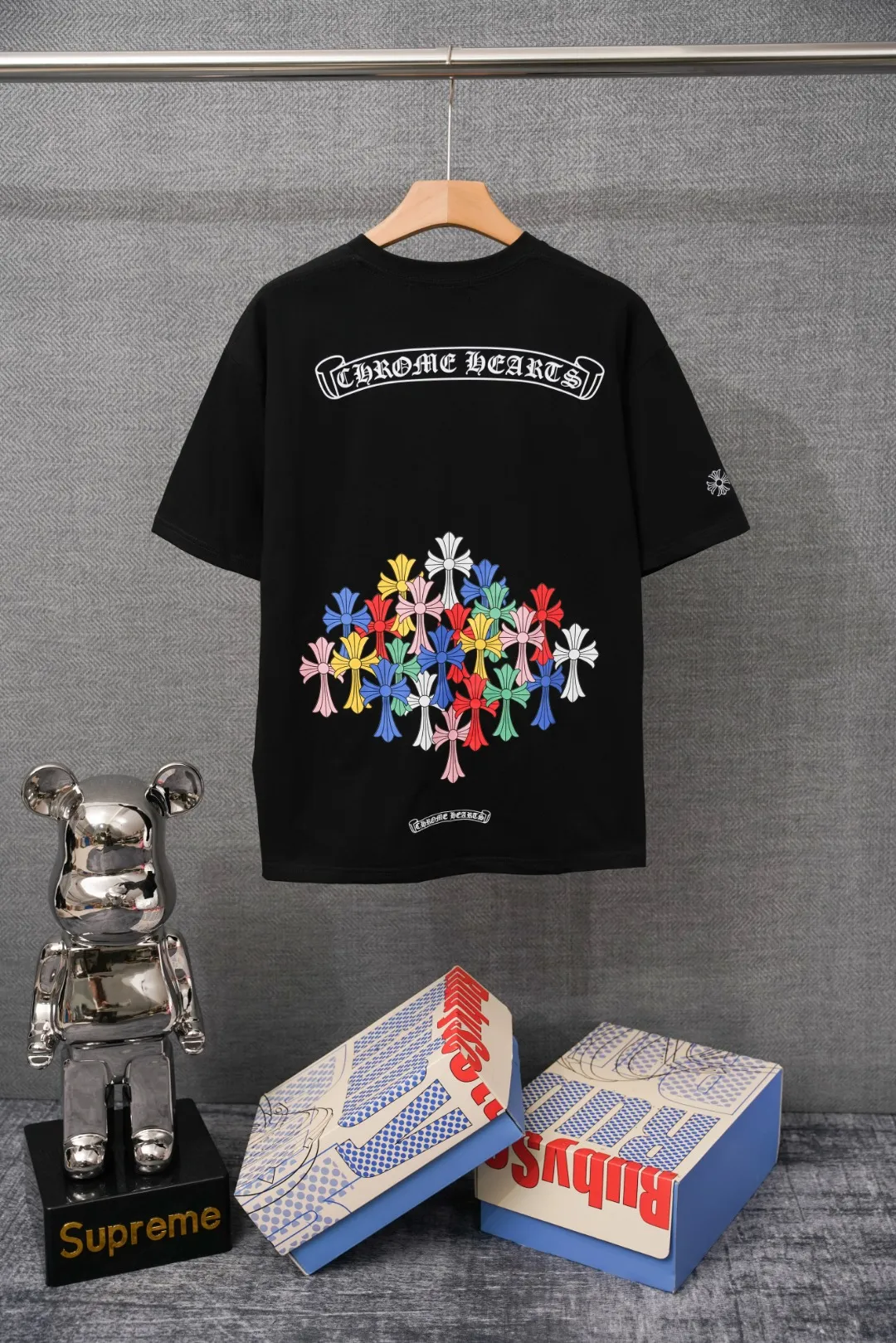Back CH Multicolor Cross Cluster Pocket T-Shirt
