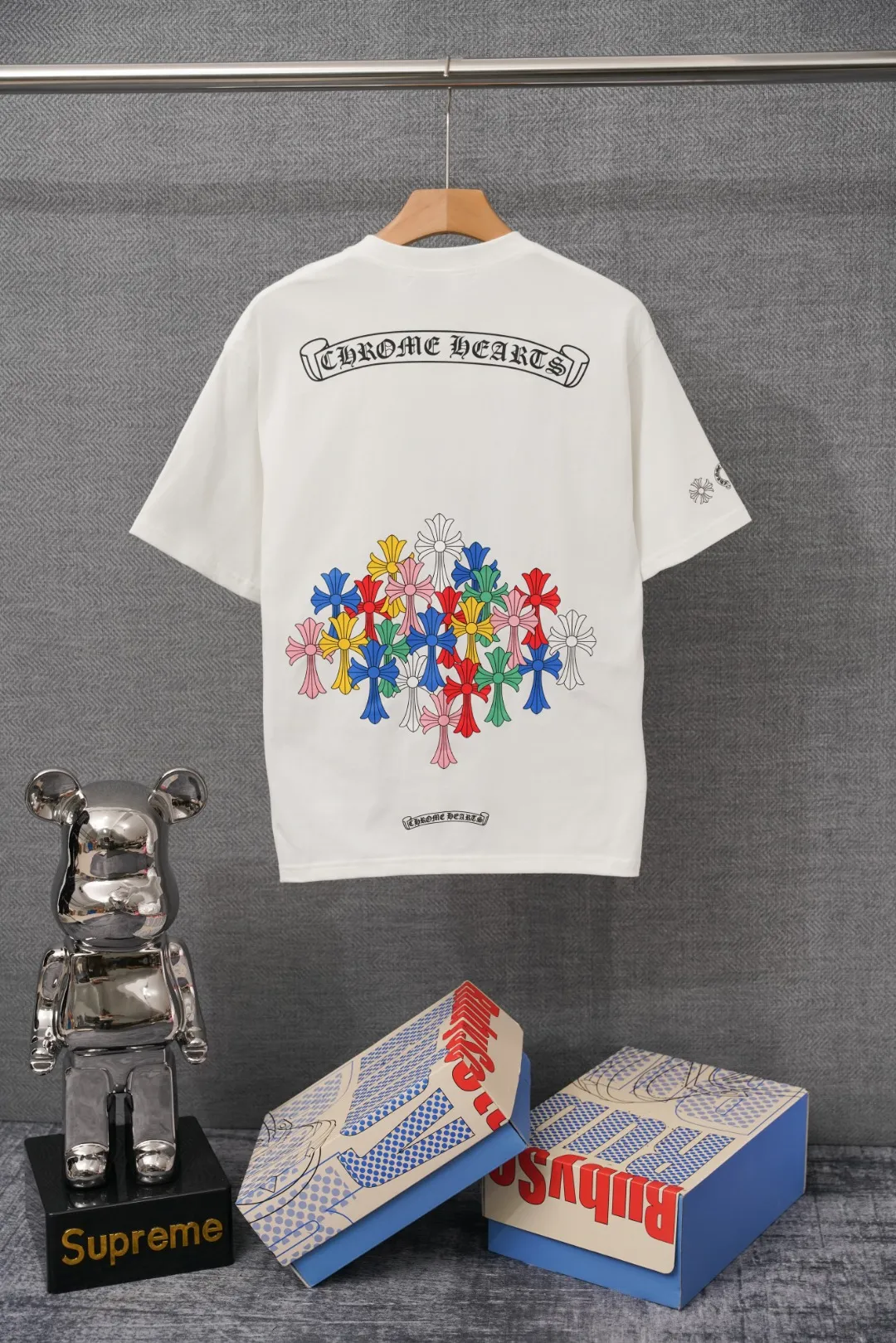Back CH Multicolor Cross Cluster Pocket T-Shirt