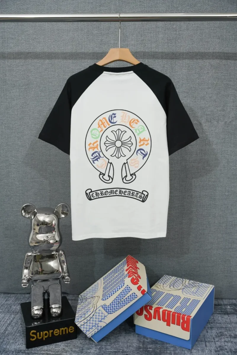 Back CH Multicolor Horseshoe Cross Raglan T-Shirt