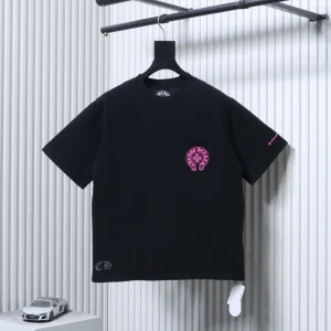 CH Pink Pocket Logo Embroidered T-Shirt