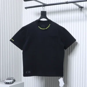 CH Pocket Letter Print Cotton T-Shirt