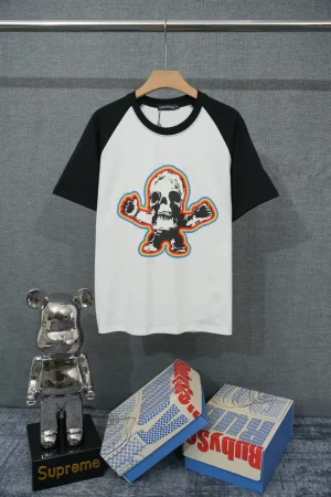 CH Rainbow Skull Graphic Raglan T-Shirt