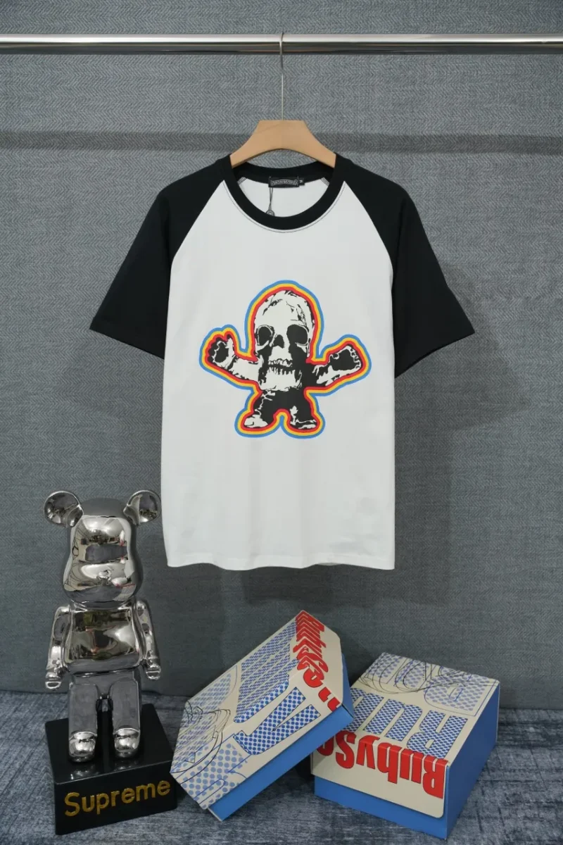 CH Rainbow Skull Graphic Raglan T-Shirt