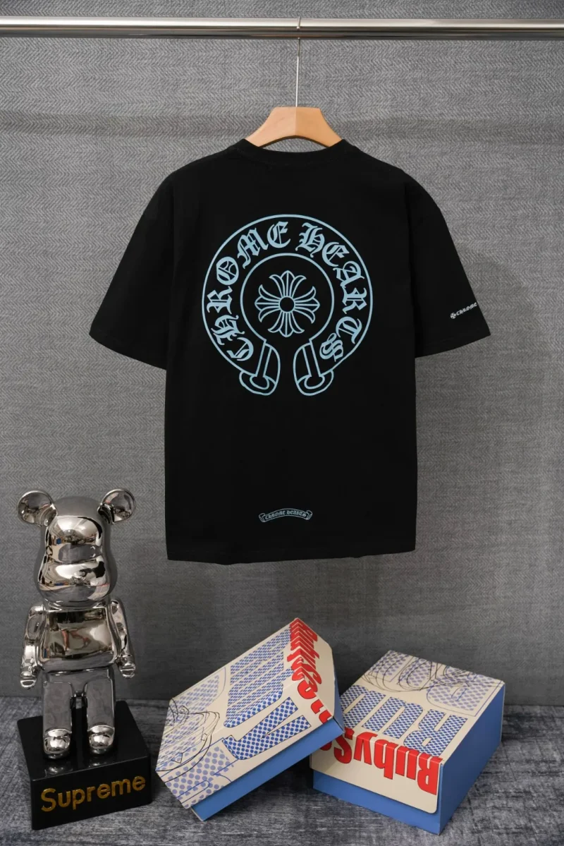 Back CH Sky Blue Horseshoe Logo T-Shirt