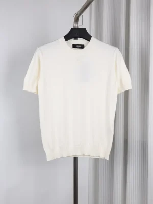 Cashmere Cotton Knit T-Shirt