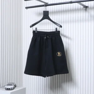 Circle Horse Embroidered Cotton Sweat Shorts
