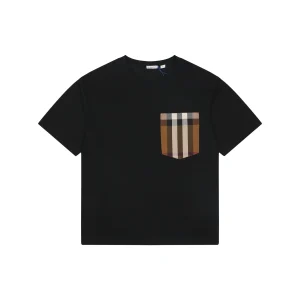 Classic Check Pocket Cotton T-Shirt