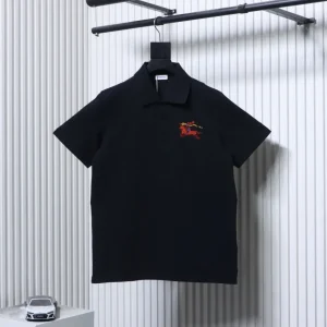 Colorful Equestrian Knight Embroidered Polo T-Shirt