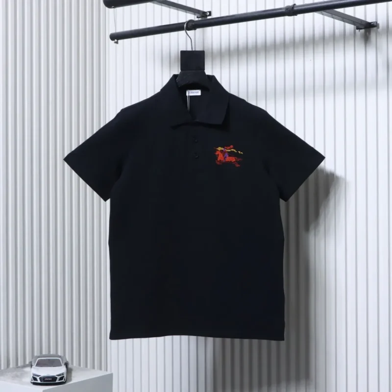 Colorful Equestrian Knight Embroidered Polo T-Shirt