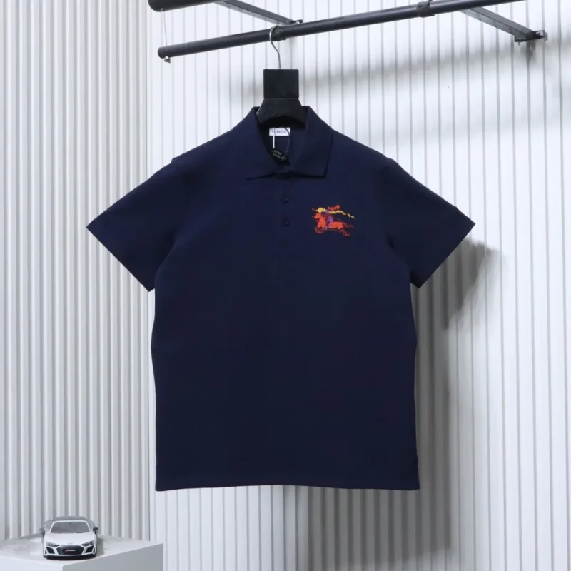 Colorful Equestrian Knight Embroidered Polo T-Shirt