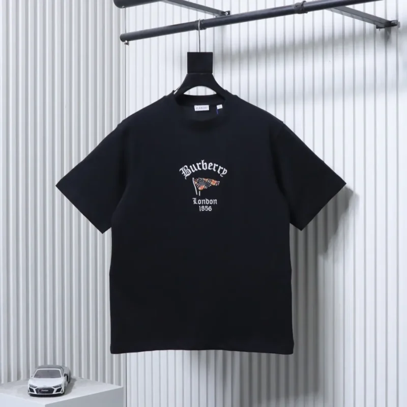 Embroidered Flag Logo T-Shirt Color Black