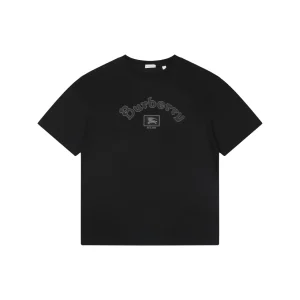 Equestrian Logo Curved Frame T-Shirt Color Black