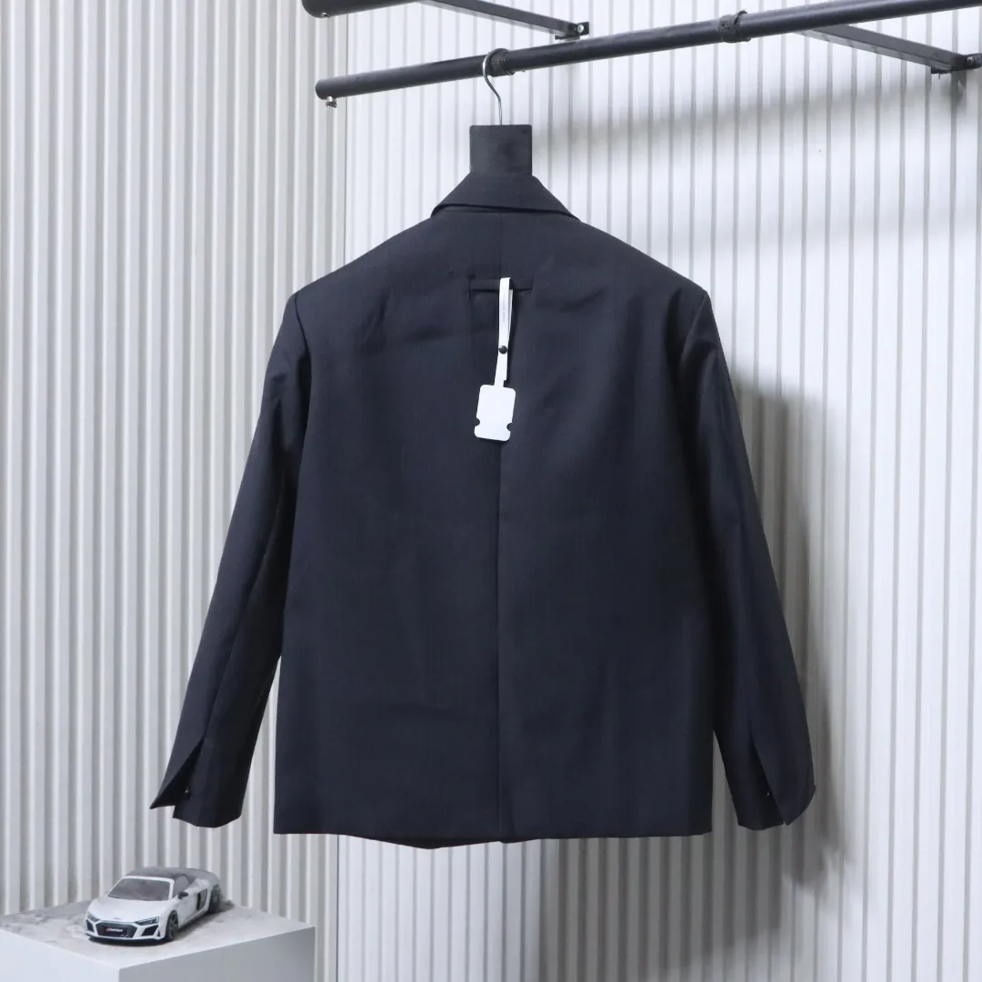 Back Fear of God Mainline Obsidian Black Tailored Wool Blazer