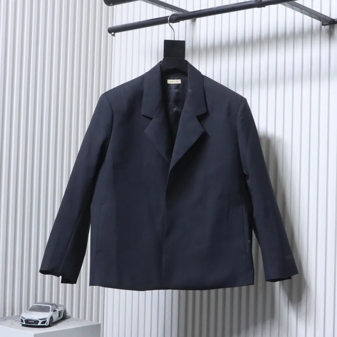 Fear of God Mainline Obsidian Black Tailored Wool Blazer