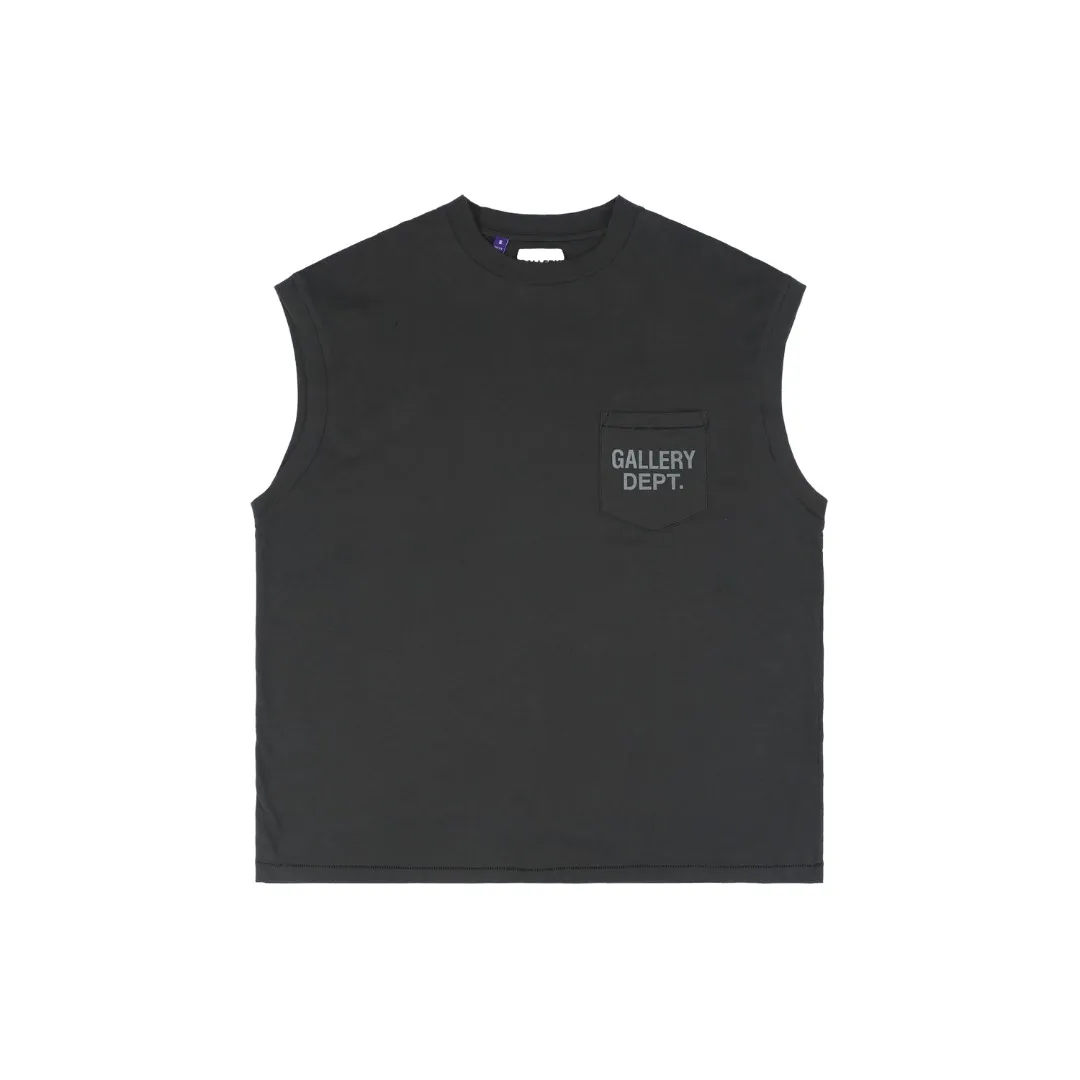 Gallery Dept Pocket Logo Sleeveless Shirt