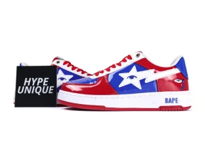 KidSuper x A BATHING APE BAPE STA USA Red Side Profile with Hypeunique Card