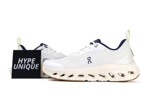 Lo x ON Cloudtilt 2.0 White Navy Pair Profile with Hypeunique Card