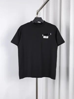 MM6 Tape Label Crew Neck T-Shirt